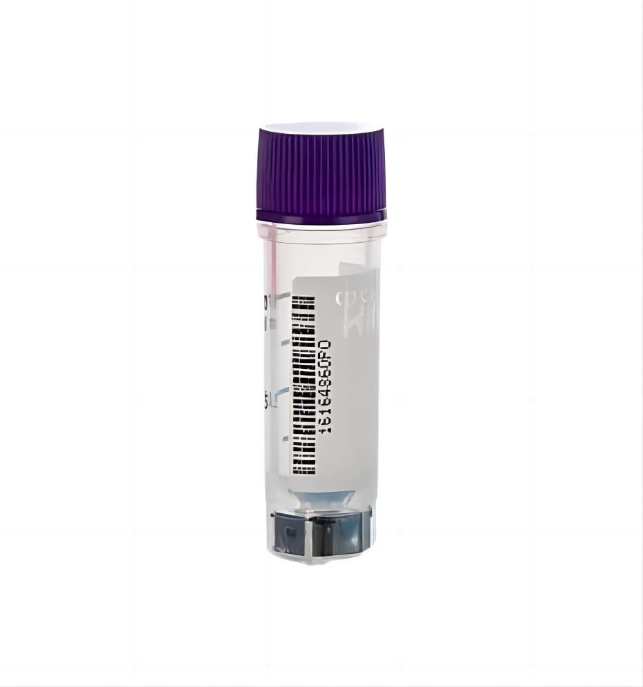 TRICODED CRYOVIAL, 1.0ML,PURPLE