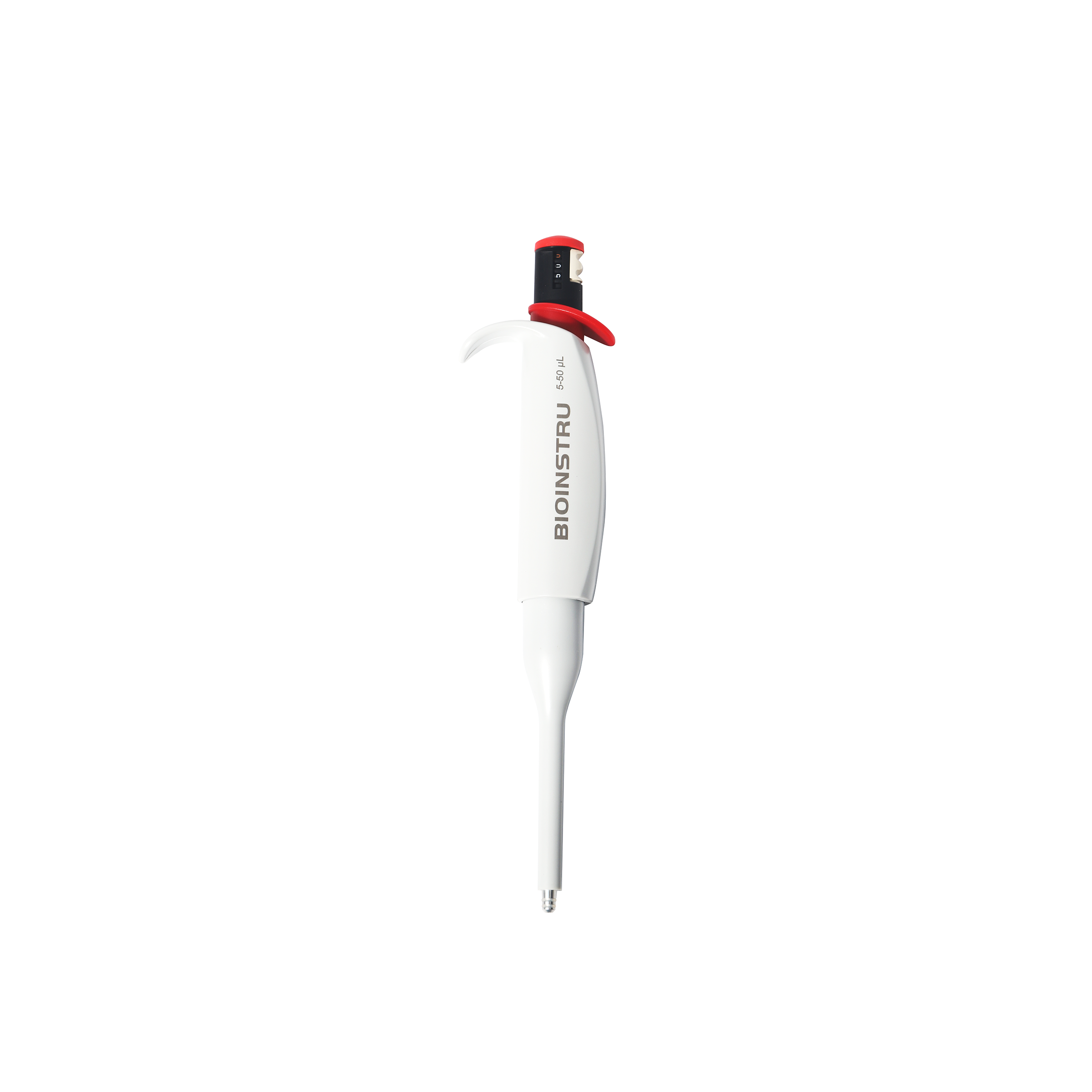 LabWave Single Channel Adjustable Pipette, 5–50 μL, Red