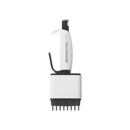 BioLeader Single Channel Adjustable Pipette, 2–20 μL, Gray